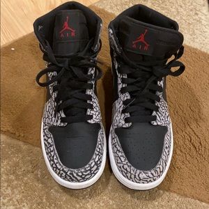 Air Jordan 1 Retro High Premium GS 'Black Elephant
